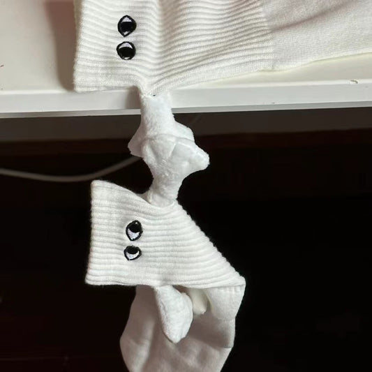 Funny Magnetic Suction 3D Doll Couple Holding Hands Sock