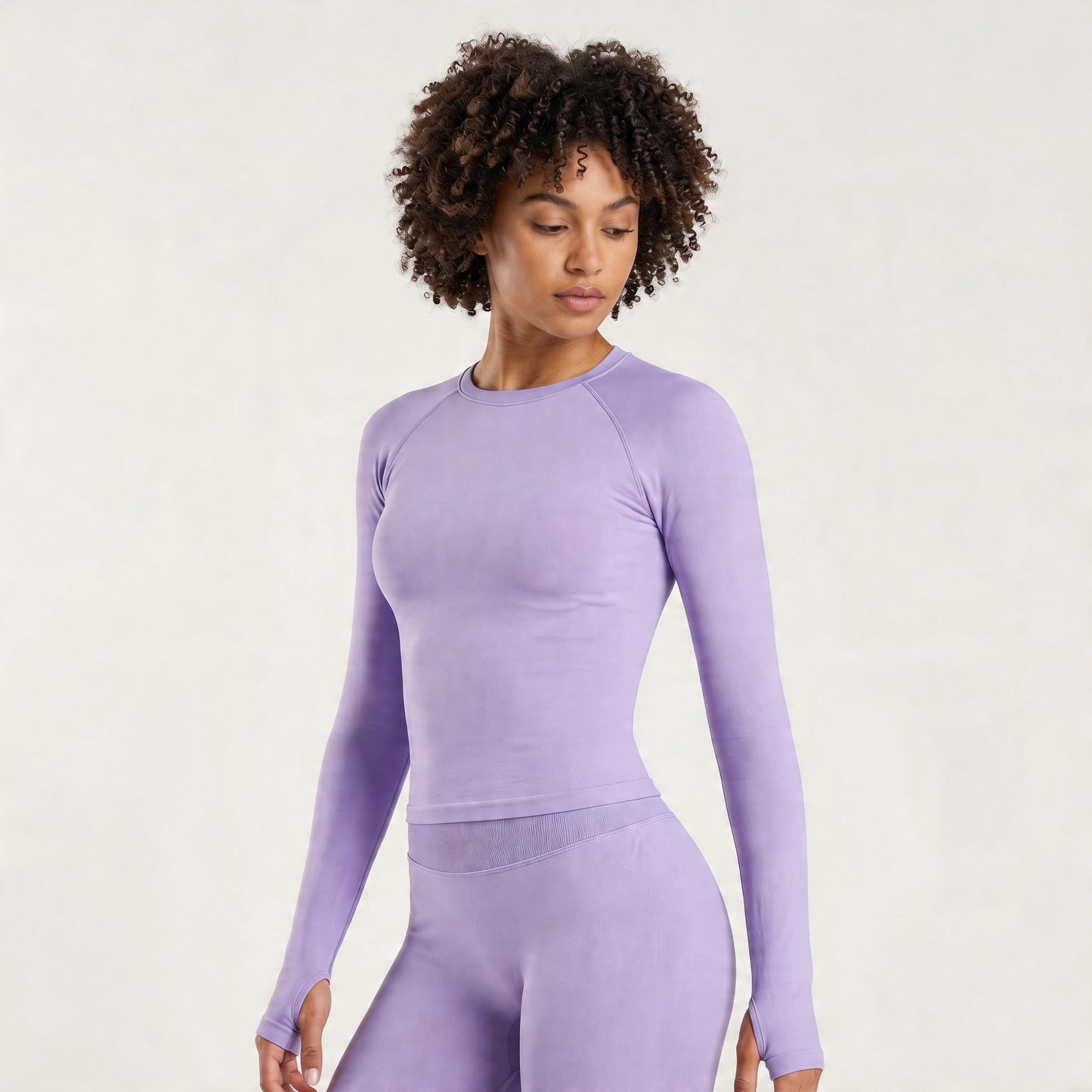 Seamless Long Sleeve Yoga Set