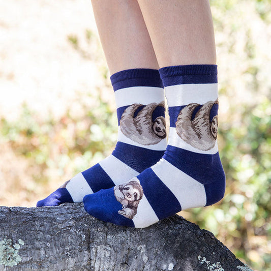 HODEANG Sloth Stripe Socks