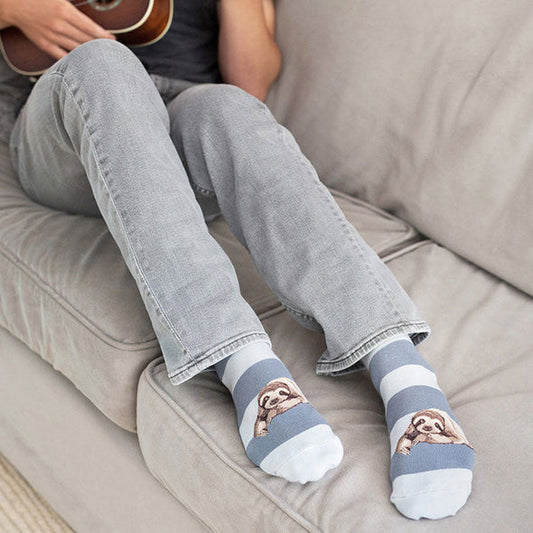 HODEANG Sloth Stripe Socks