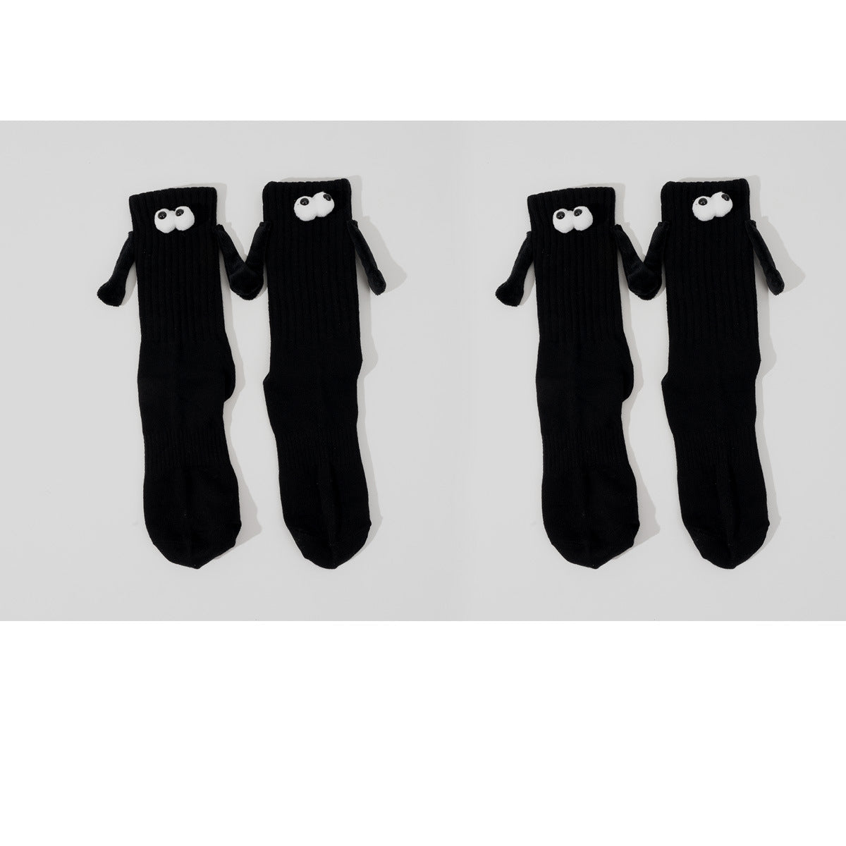 2 Phéire Stocaí Lámha Maighnéadacha Bábóg 3T le Lánúin Ghreamaitheacha