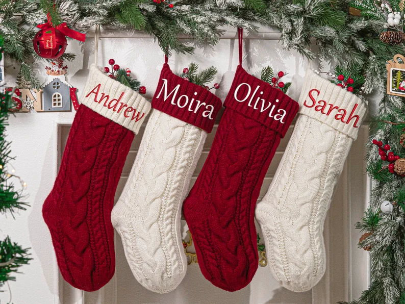 Personalized Embroidered Christmas Stocking With Name