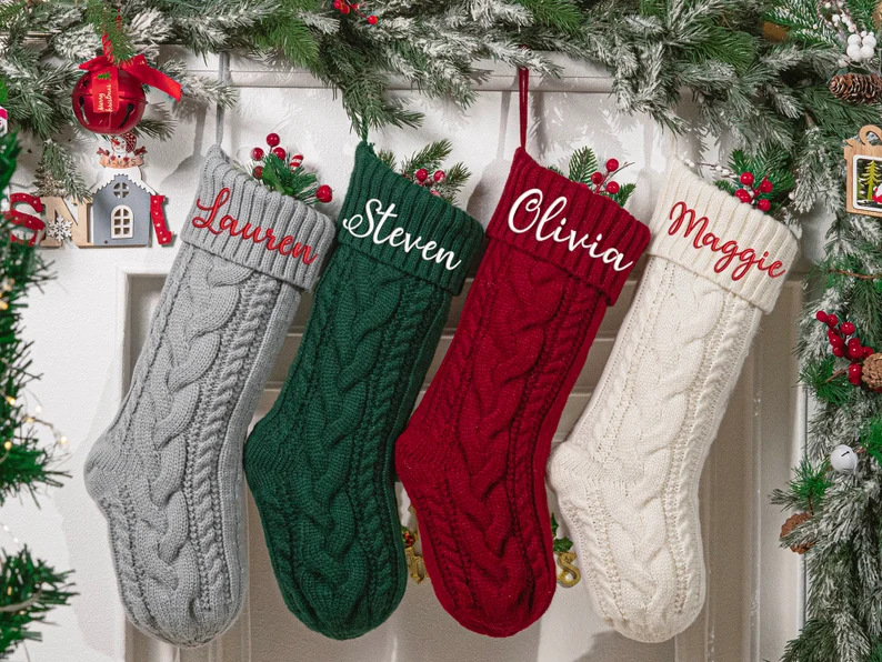 Personalized Embroidered Christmas Stocking With Name