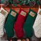 Personalized Leather Patch Christmas Stockings With Name-HODEANG