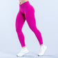 Seamless High-Waisted Jacquard Yoga Leggings