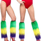 Mardi Gras Fur Leg Warmers