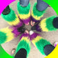 Mardi Gras Fur Leg Warmers