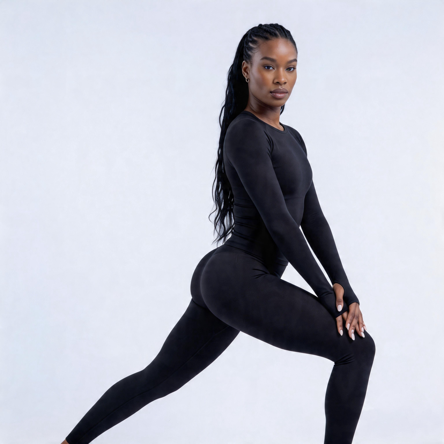 Seamless Long Sleeve Yoga Set