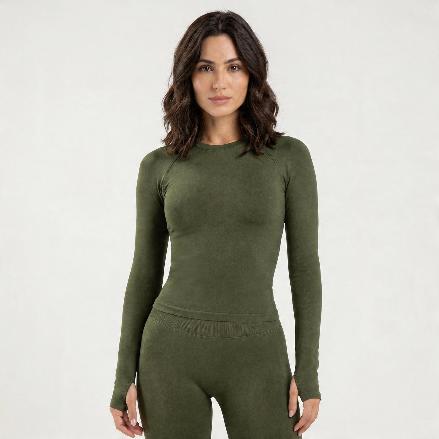Seamless Long Sleeve Yoga Set