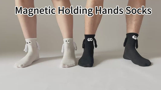 2 Pair 3D Doll Magnetic Couple Holding Hands Socks