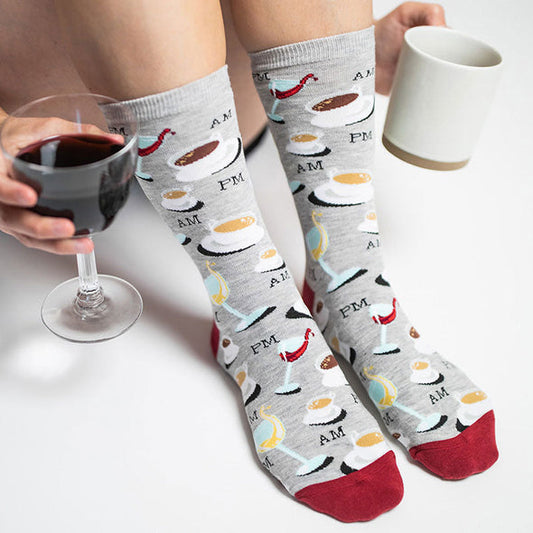 Wine And Coffee Socks