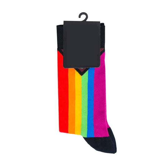 HODEANG Progress Pride Rainbow Socks