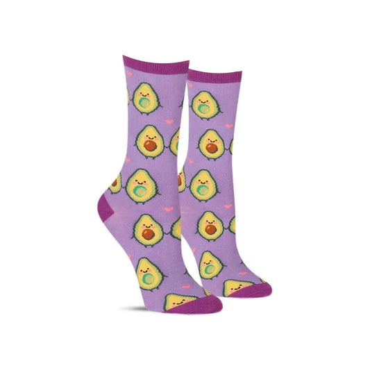 HODEANG Avocado Purple Socks | Women's