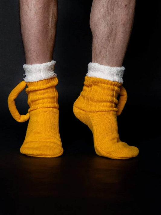 HODEANG 3D Beer Mug Knit Socks